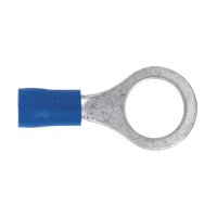 Easy-entry Ring Terminal 10.5mm (3/8") Blue, Pack of 100