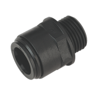 Straight Adapter 15MM 1/2" BSP Pack of 2 (John Guest Speedfit - PM011514E)