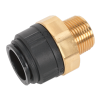 Straight Adapter 28MM x 1" BSPT Brass (John Guest Speedfit - MM012808N)
