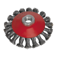 Conical Wire Brush 100MM M10 x 1.5MM