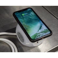 Extension Cable Cube 1.4M 3 x 230V + 3 x USB Sockets & Wireless Charging Pad