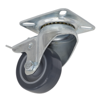 Castor Wheel Swivel Plate with Total Lock 50mm