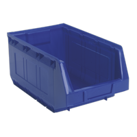 Plastic Storage Bin 210 x 355 x 165mm - Blue, Pack of 20