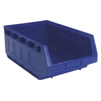 Plastic Storage Bin 310 x 500 x 190mm - Blue, Pack of 12