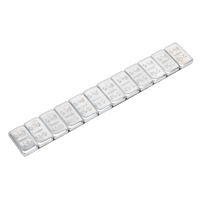 Wheel Weight 5g Adhesive Zinc Plated Steel Strip of 12, Pack of 100