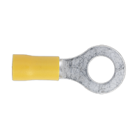 Easy-entry Ring Terminal 8.4mm (5/16") Yellow, Pack of 100