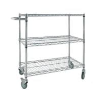 3 Tier ESD Trolley 970 x 1220 x 460mm (Hwd) Chrome