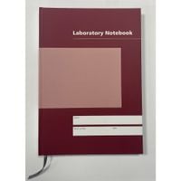 A4 Laboratory Notebook - Hard Cover, Maroon, 216  Pages PK30