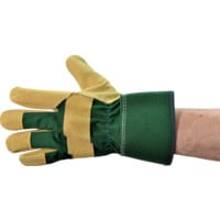 Pigsplit Leather Rigger Gloves 2"CUFFS Size 10