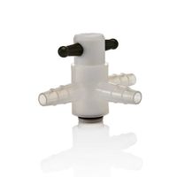 Nalgene Three-way Stopcock, Plug Bore 2mm,  Polypropylene PK4