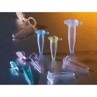 0.5mL Polypropylene PCR Tubes With Attached Flat Cap - Pack of 1000