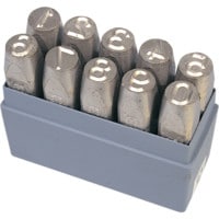3mm Interchangeable Steel Type 10 Piece Number Set 0-9