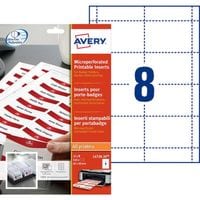 Micro Perforated Printable Inserts 60X90MM PK160