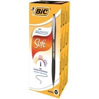 Bic Atlantis Premium Retractable Ballpoint Pen 0.32mm Line Black (Pack 12)