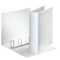 Essentials Presentation Binder A4 50MM 4 D-ring White PK10