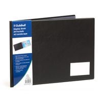 Goldline A3 Display Book 24 Pocket Landscape Black