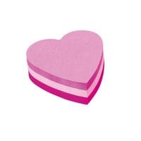 Post-it Heart Shaped Block Pad 70x70mm 225 Sheets Pink 2007H