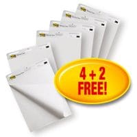 Super Sticky Meeting Chart Easel Pad Value Pack White