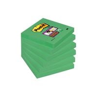 Post-it Super Sticky Notes 76x76mm 90 Sheets Asparagus (Pack 6) 654-6SS-AW