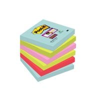 Post-It Super Sticky Notes 76x76mm 90 Sheets Cosmic Colours (Pack 6) 7100147842