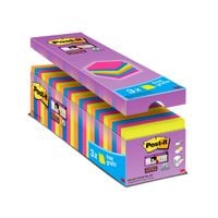 Post-it Notes Super Sticky 76x76mm 90 Sheets Assorted Colours (Pack 24) 654-SS-VP24COL-EU