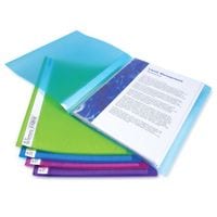 Rapesco A4 Flexi Display Book 40 Pocket Assorted Colours (Pack 10)