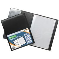 Tiger A4 Professional Display Book 20 Pocket Black