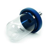 Scanvac 300ml freeze drying flask/chamber with rubber lid and connector EACH