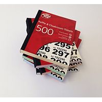 ValueX Cloakroom / Raffle Ticket Numbers 1-500 (Pack 6) RAF500