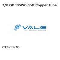 3/8 OD 18SWG Soft Copper Tube CT6-18-30