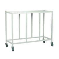 Gratnells Treble Column Adjustable Trolley 850mm White with 75mm Castors EACH