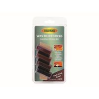 Wax Filler Sticks Dark Wood Shades (Pack 4) BRWWFSD