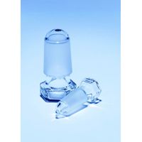 Quickfit Hollow-Blown Glass Stopper, B Length,  Drip Tip, Cone Size 24/29 PK10