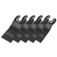 Multi-Function Tool CrV Flush Cut Wood Blade Ground Side Set 34mm (Pack 5) FAIMFW34B