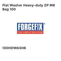 Flat Washer Heavy-duty ZP M8 Bag 100