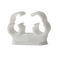 Pipe Clip Double Cliplock 15mm Box 50 FORPCDC15
