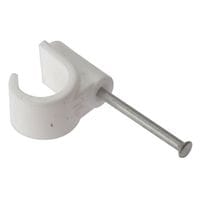 Pipe Clip with Masonry Nail 22MM Box 100