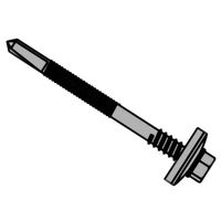 TechFast Composite Panels to Steel Hex Screw No.3 Tip 5.5 x 105mm Box 100 FORTFHW5105L