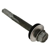 TechFast Roofing Sheet to Steel Hex Screw & Washer No.5 Tip 5.5 x 32mm Box 100 FORTFHW5532H