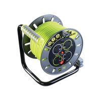 Pro-XT Open Cable Reel 240V 13A 4-Socket 25m