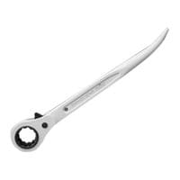 604 Short Bent Reversible Ratchet Podger 19 x 21mm White PRI604W