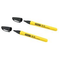 Fine Tip Permanent Marker Black (Pack 2) STA047316