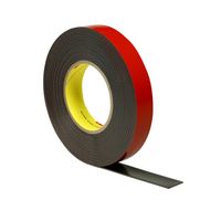 Acrylic Plus Tape PT1100, Black, 1.14 mm, 25 mm x 20 m