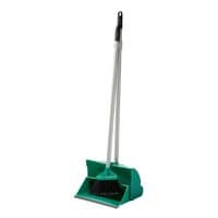 Long Handled Dustpan and Brush Set Green