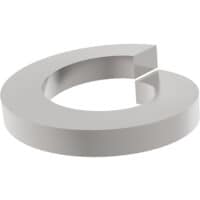 3/8" Helical Spring Lock Washer, Inch, Steel - Asme B18.21.1