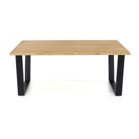 Texas Coffee Table with Black Metal Legs