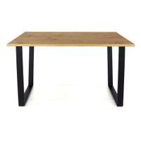 Texas Rectangular Dining with Black Metal Legs - TXTB2