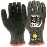 Cut Resistant Gloves, Latex Palm Coated, Cut F, Size 9