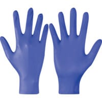 Disposable Gloves, Blue Nitrile, for Examinations, Box of 100 (L)
