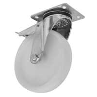 Heavy Duty Nylon Castor Wheel Swivel with Total Lock 80mm - Trade